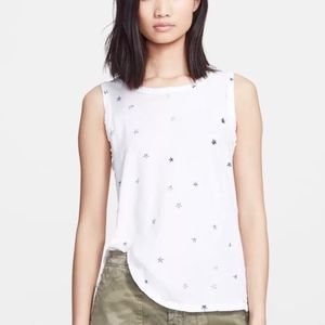 NWT $108 Current/Elliott The Muscle Tee stars